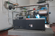 Up to 95 cubic meters of biogas per hour are transported by the MINK claw compressor