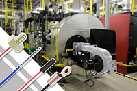 Temperature sensors from Kobold in a thermal oil system for optimum operational control