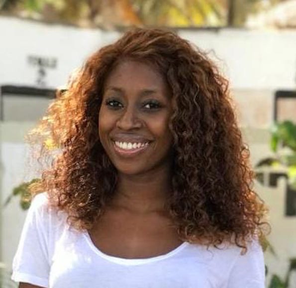 The smiling face of Leybato Beach Hotel, Ms Elsa Demba welcomes everybody The smiling face of Leybato Beach Hotel, Ms Elsa Demba welcomes everybody