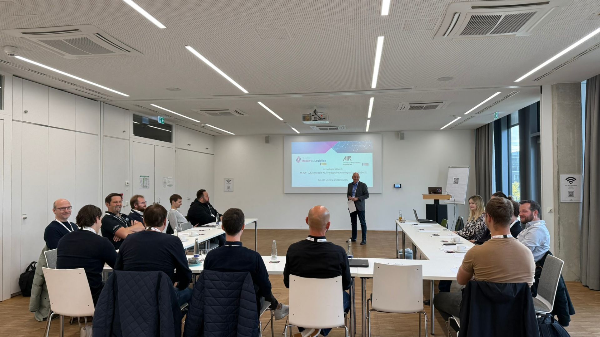 Kick-off workshop of the ZIM innovation network M-AIR, photo: TechBase Regensburg GmbH