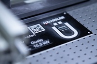 Typeplate marked by laser