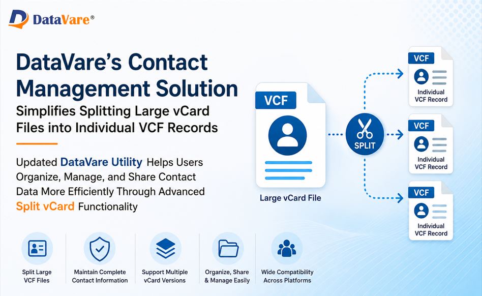 DataVare Split vCard (Address Book Manager)