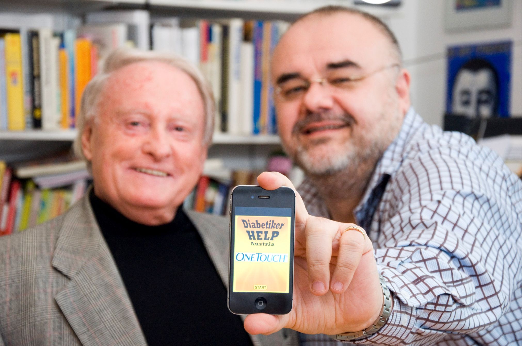 Die APP für alle Handys: Diabetiker Help Austria und seine beiden Erfinder Alois Gmeienr und Carl As Die APP für alle Handys: Diabetiker Help Austria und seine beiden Erfinder Alois Gmeienr und Carl As