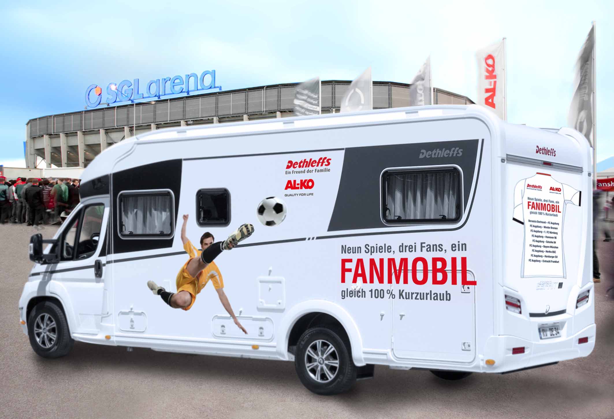 Mit dem AL-KO Fanmobil zum Bundesliga-Spiel