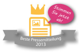 Jetzt für die beste Online-Pressemitteilung abstimmen