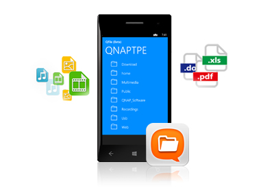 Neben Android- und iOS-Geräten, QNAP Qfile-App ab sofort für Windows Phone 8-Nutzer