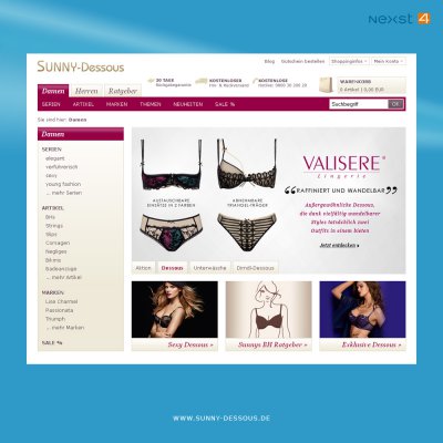 Onlineshop sunny-dessous.de