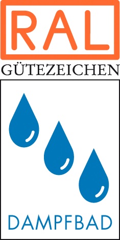 RAL Gütezeichen Dampfbad; Bildnachweis: RAL