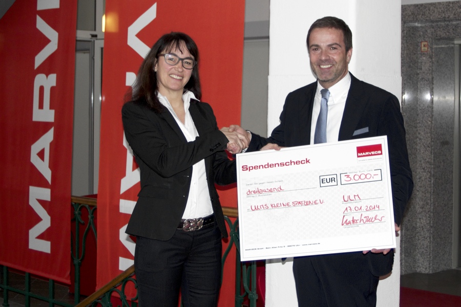 MARVECS-Geschäftsführerin Katrin Wenzler und Walter Biersack, Gründer von Ulms kleine Spatzen