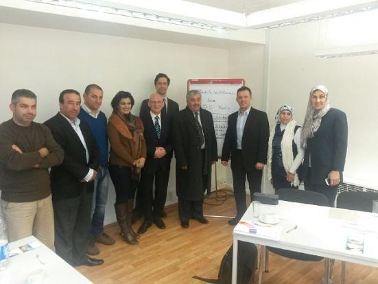 Delegation aus Nahost mit dem Vorstand des BDS Berlin Delegation aus Nahost mit dem Vorstand des BDS Berlin