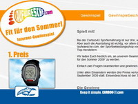  Das laufwaesche.com Internet-Gewinnspiel