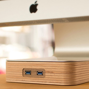 woodster - iMac Standfußaus Holz mit USB 3.0 woodster - iMac Standfußaus Holz mit USB 3.0