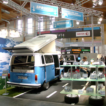 Sprintis Messestand