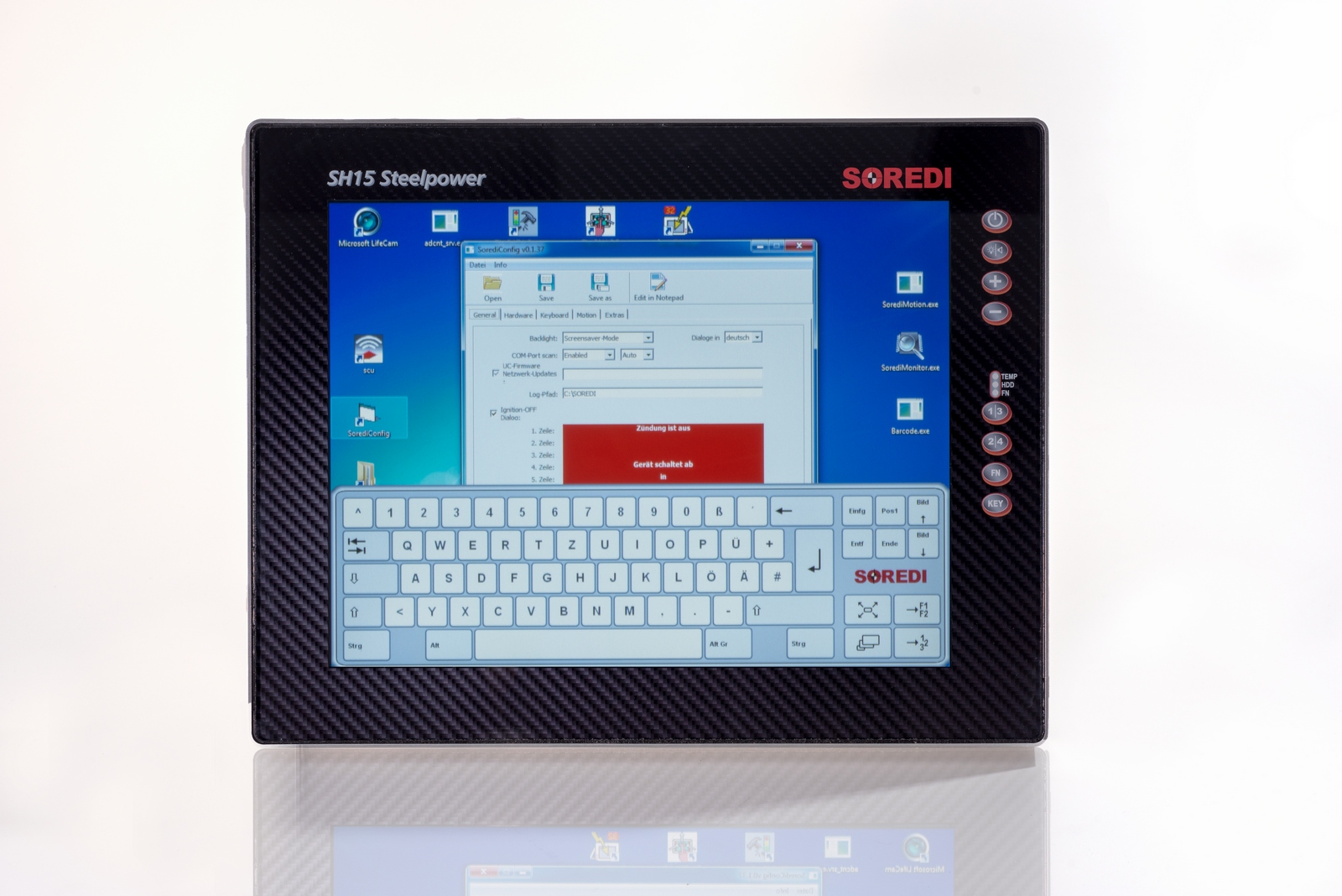 Multitouch hinter Sicherheitsglas: Der SH 15 STEELPOWER Multitouch hinter Sicherheitsglas: Der SH 15 STEELPOWER