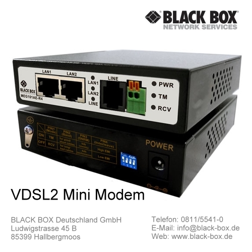 VDSL2 Modem von Black Box Deutschland VDSL2 Modem von Black Box Deutschland