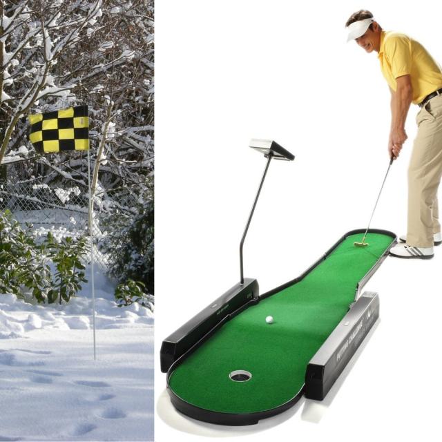 Foto©dublisGolf©: Trotz Eis und Schnee, mit der PUTTING CHALLENGE®erfolgreich Indoor Golf Putts trai Foto©dublisGolf©: Trotz Eis und Schnee, mit der PUTTING CHALLENGE®erfolgreich Indoor Golf Putts trai