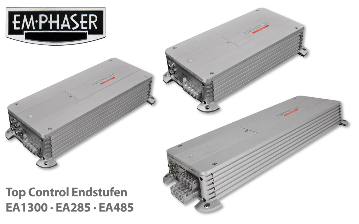 Emphaser Top Control Verstärker: EA285, EA485 und EA1300 Emphaser Top Control Verstärker: EA285, EA485 und EA1300
