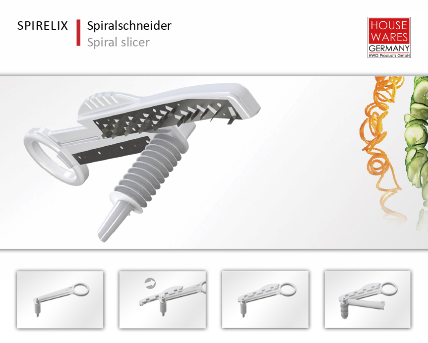 Spiralschneider Spirelix von HOUSEWARES GERMANY Spiralschneider Spirelix von HOUSEWARES GERMANY