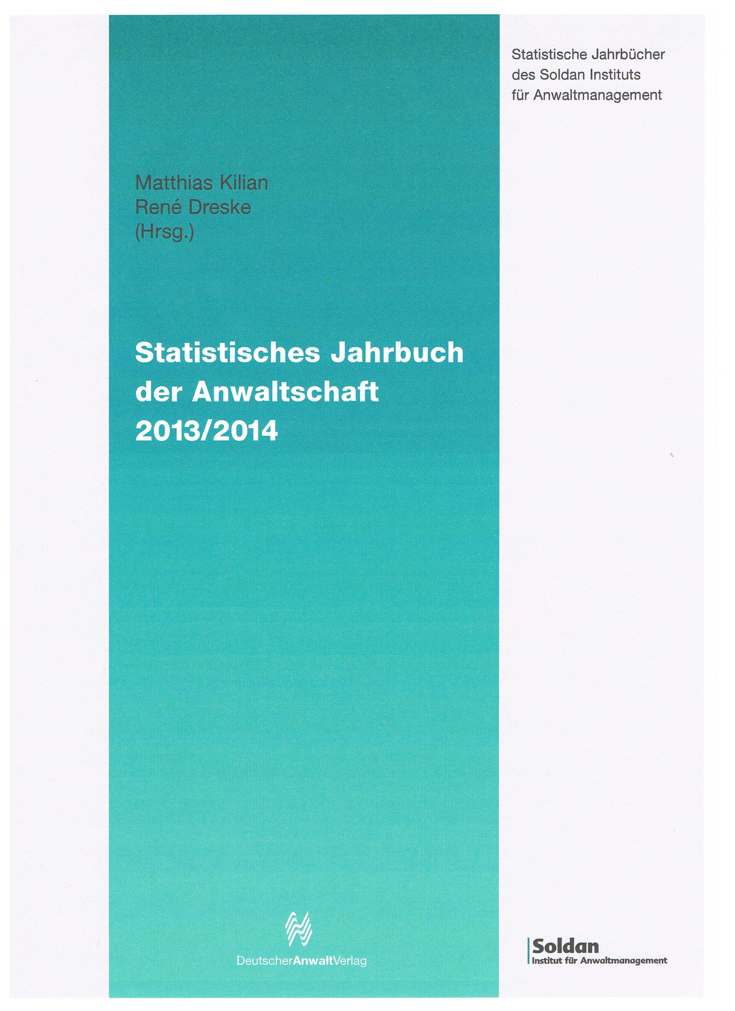 Statistisches Jahrbuch der Anwaltschaft 2013/2014