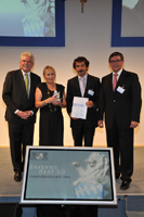 (v.l.n.r.) Martin Zeil, Sylvia-Solveig Herlan und Thomas Wieler,  Ralf Broschulat.