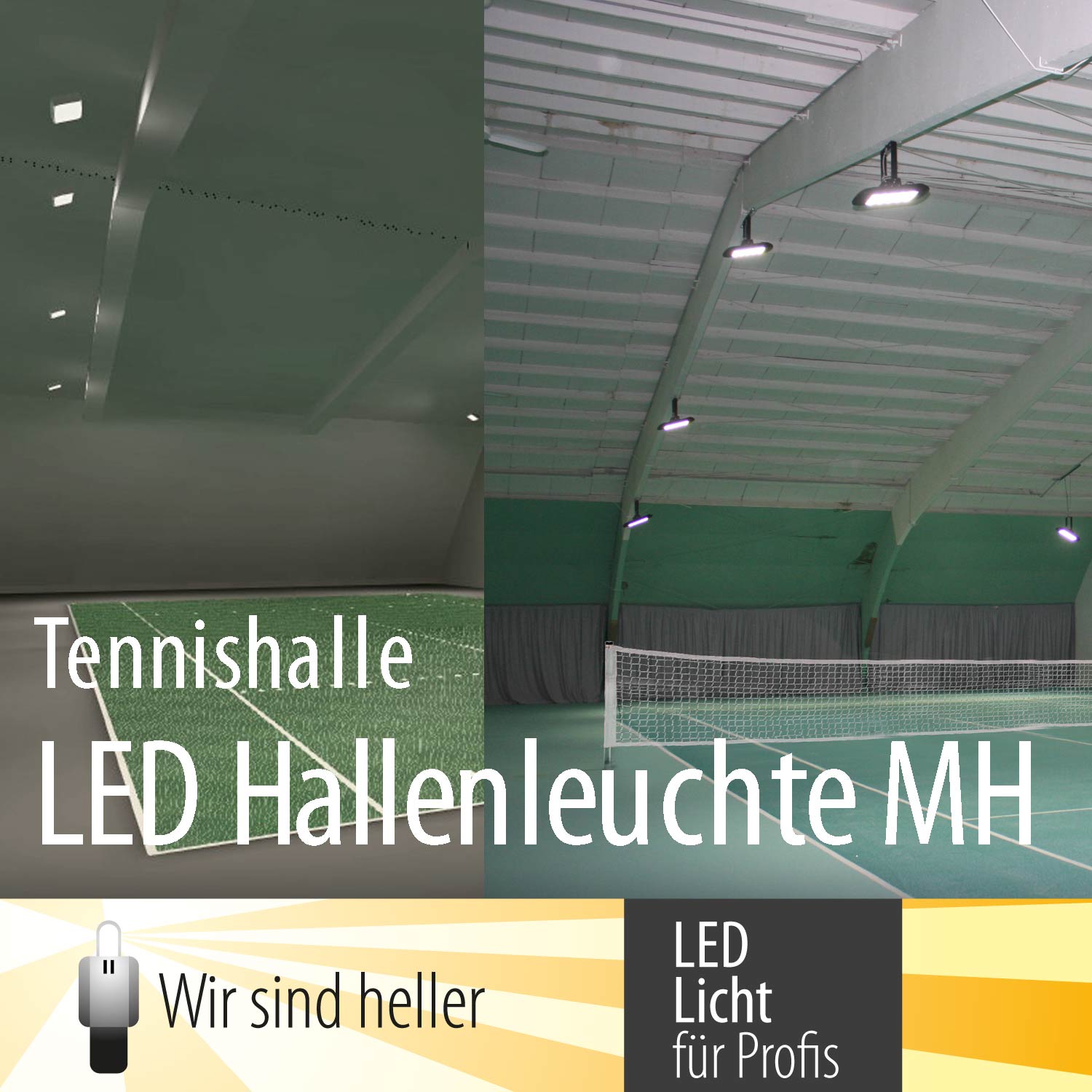 LED Tennisplatzbeleuchtung von Wir sind heller LED Tennisplatzbeleuchtung von Wir sind heller