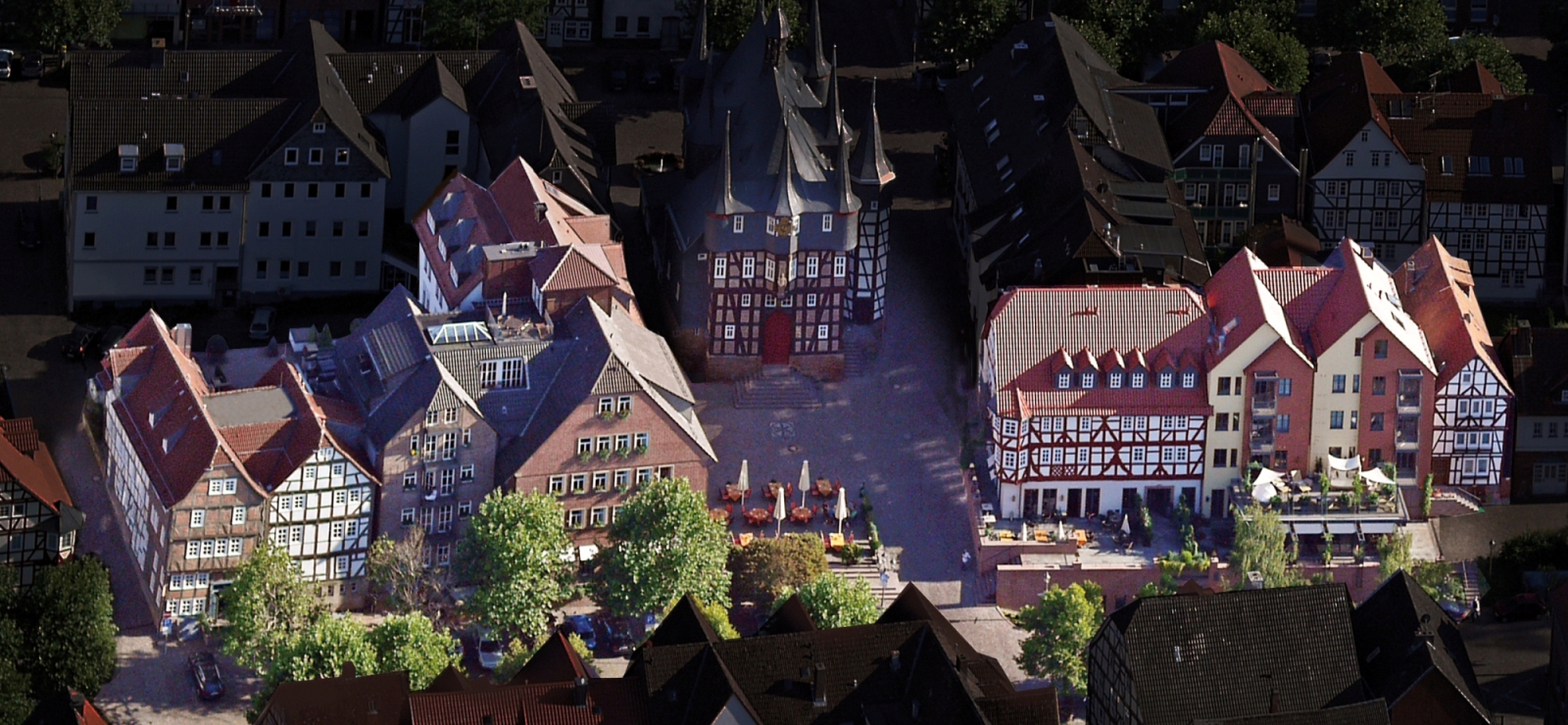 Luftbild vom Hotel Die Sonne Frankenberg Luftbild vom Hotel Die Sonne Frankenberg