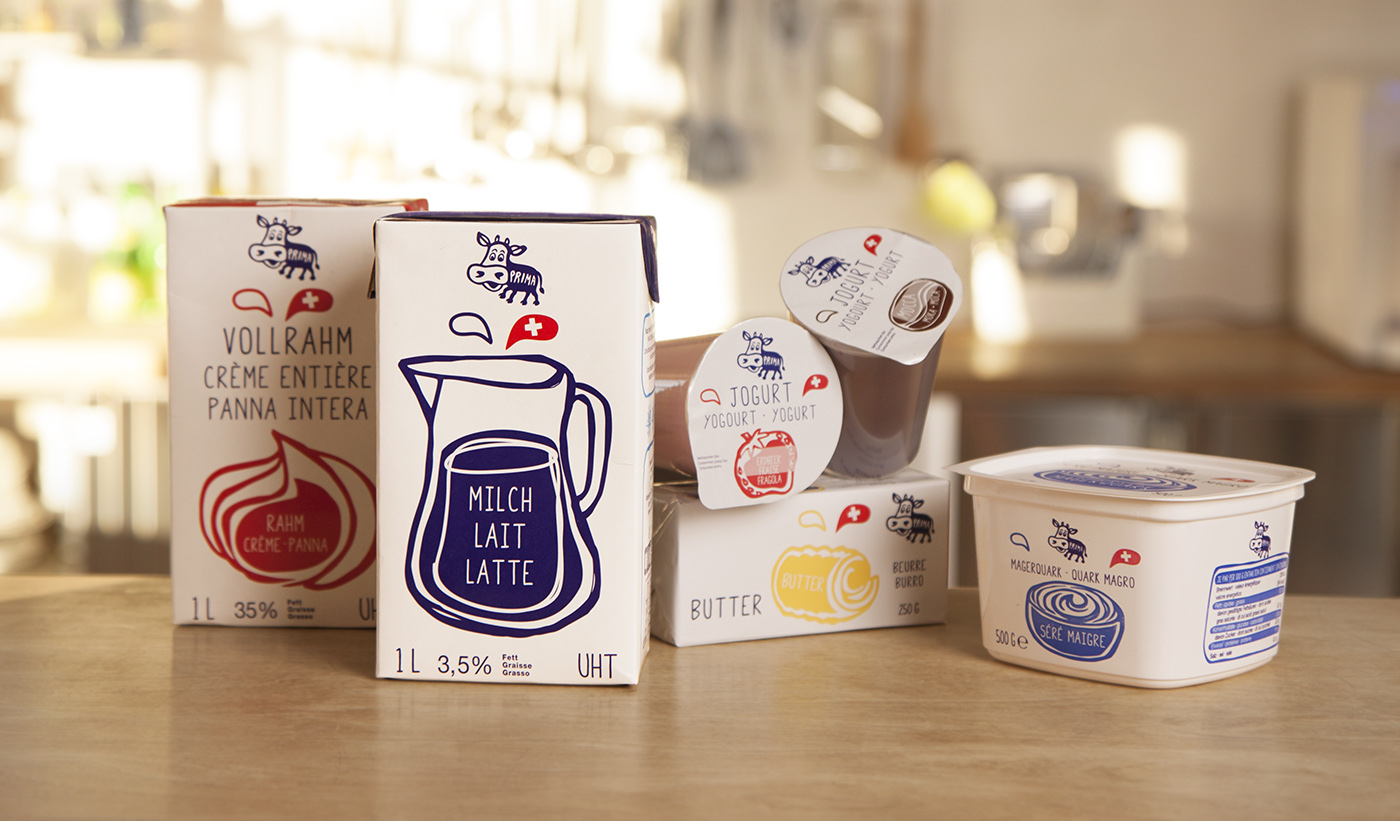 Produktrange PRIMA von Emmi im Design von Brand Union
