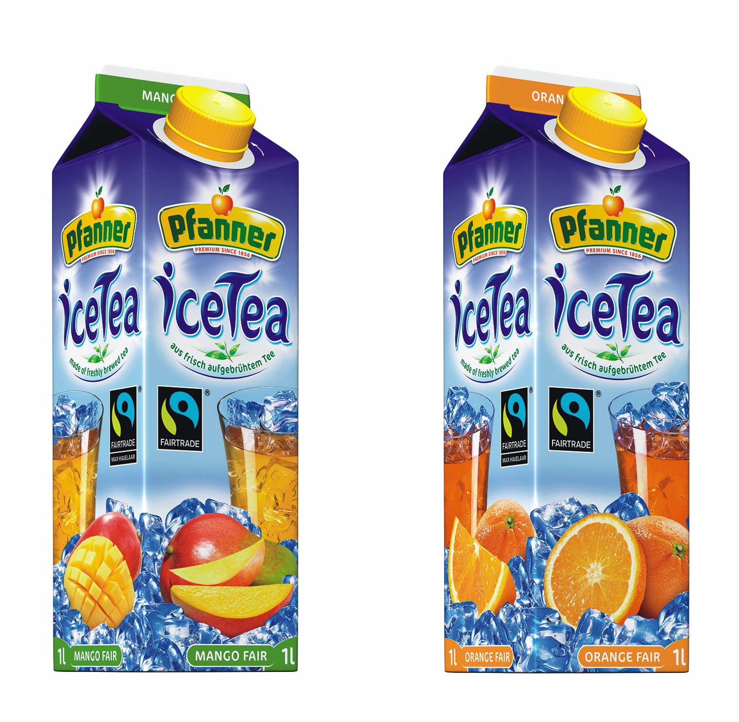 Die Neuen vom Pfanner - Eistee Orange und Eistee Mango Die Neuen vom Pfanner - Eistee Orange und Eistee Mango