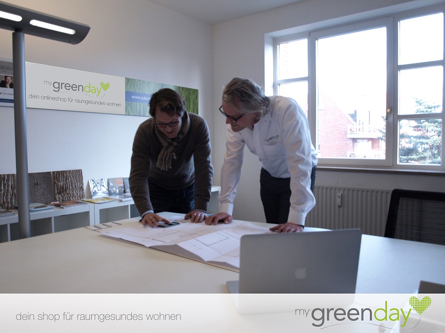 Investor Florian Köppel (l.) mit my-greenday Geschäftsführer Jobst Nagel (r.) Investor Florian Köppel (l.) mit my-greenday Geschäftsführer Jobst Nagel (r.)