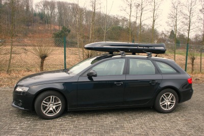 Dachbox Black Shark auf Audi Dachbox Black Shark auf Audi