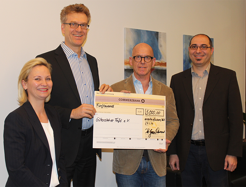 arvato infoscore spendet an die Gütersloher Tafel arvato infoscore spendet an die Gütersloher Tafel
