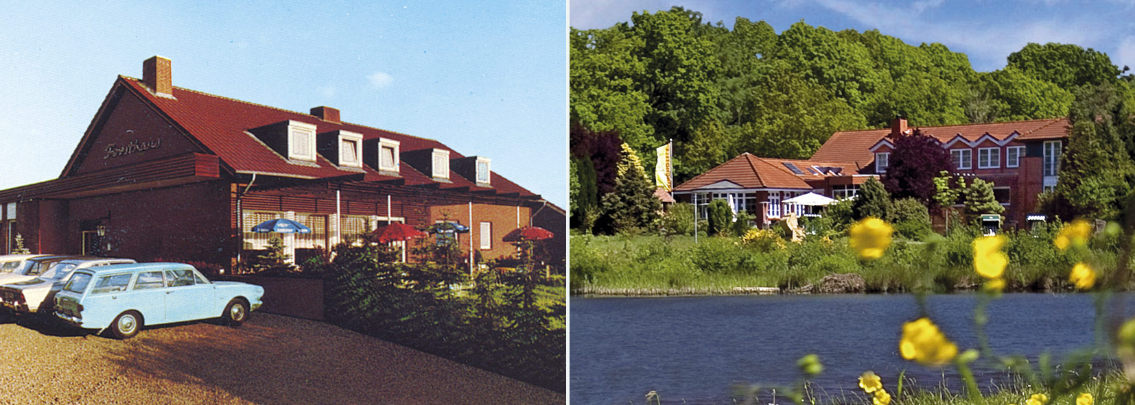 Köhlers Forsthaus - damals (1974) und heute (2014) Köhlers Forsthaus - damals (1974) und heute (2014)