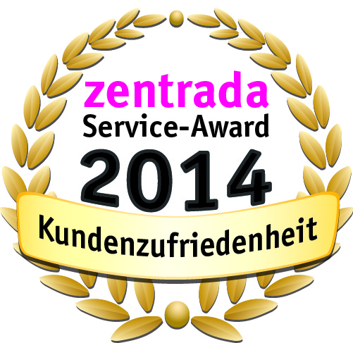 zentrada Service award für die besten Lieferanten im Konsumgüterhandel