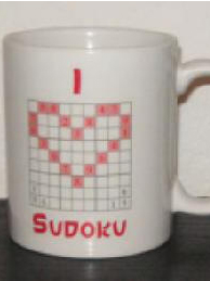 Gestaltetes Sudoku auf limitierter Tasse Gestaltetes Sudoku auf limitierter Tasse
