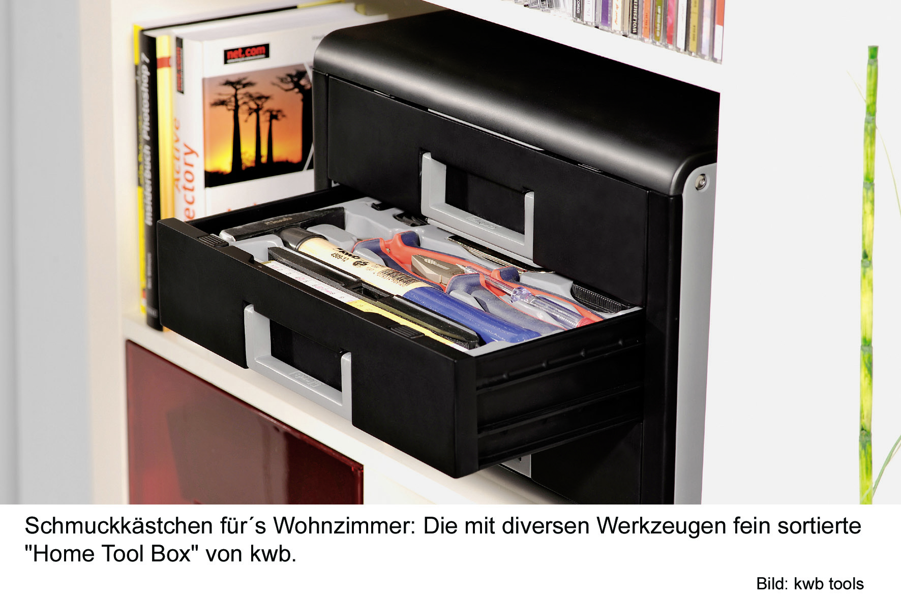 Schmuckkästchen für´s Wohnzimmer: Home Tool Box von kwb. Bild: kwb tools Schmuckkästchen für´s Wohnzimmer: Home Tool Box von kwb. Bild: kwb tools