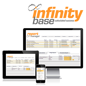 infinity base - Projektplanung, mobiles Reporting, Datenexport