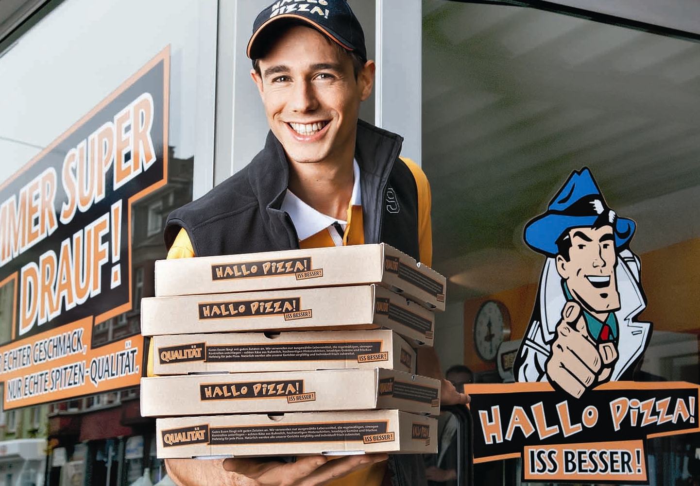 1215 Kunden urteilten und setzen den Pizza-Bringdienst Hallo Pizza in drei wichtigen Themenfeldern a 1215 Kunden urteilten und setzen den Pizza-Bringdienst Hallo Pizza in drei wichtigen Themenfeldern a