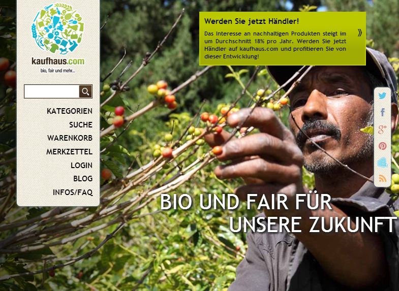 Der virtuelle Onlinemarktplatz kaufhaus.com erstrahlt ab heute in neuem Design