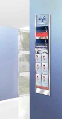 Edelstahl Prospektwand INFO WALL Edelstahl Prospektwand INFO WALL