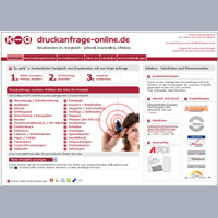 Neue Startseite druckanfrage-online.de - Druckereien im Vergleich Neue Startseite druckanfrage-online.de - Druckereien im Vergleich