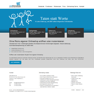 Onlineshop auf Teilzahlung bei mietOnlineshop.at