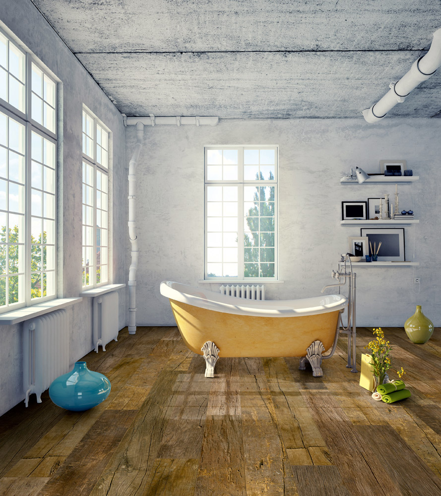 Der neue Designbodenbelag Neo by Classen: Dekortyp Wood 14. Foto: Classen Gruppe.