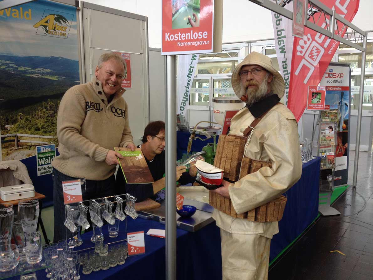 Bodenmais in Essen: Fischer Ove und Tourismus-Chef Christian Jaletzke Bodenmais in Essen: Fischer Ove und Tourismus-Chef Christian Jaletzke