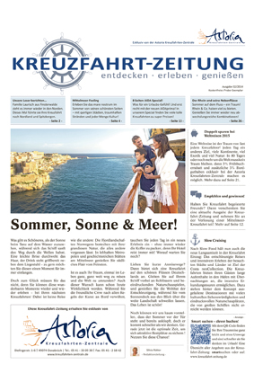 Die Februar-Ausgabe der Kreuzfahrt-Zeitung istüber www.kreuzfahrt-zeitung.de erhältlich. Die Februar-Ausgabe der Kreuzfahrt-Zeitung istüber www.kreuzfahrt-zeitung.de erhältlich.