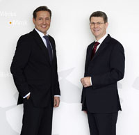 Geschäftsführer Eckhard Köhn und Alexander Trautmann (von links).