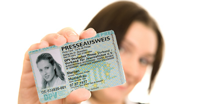 Presseausweis vom DPV Presseausweis vom DPV