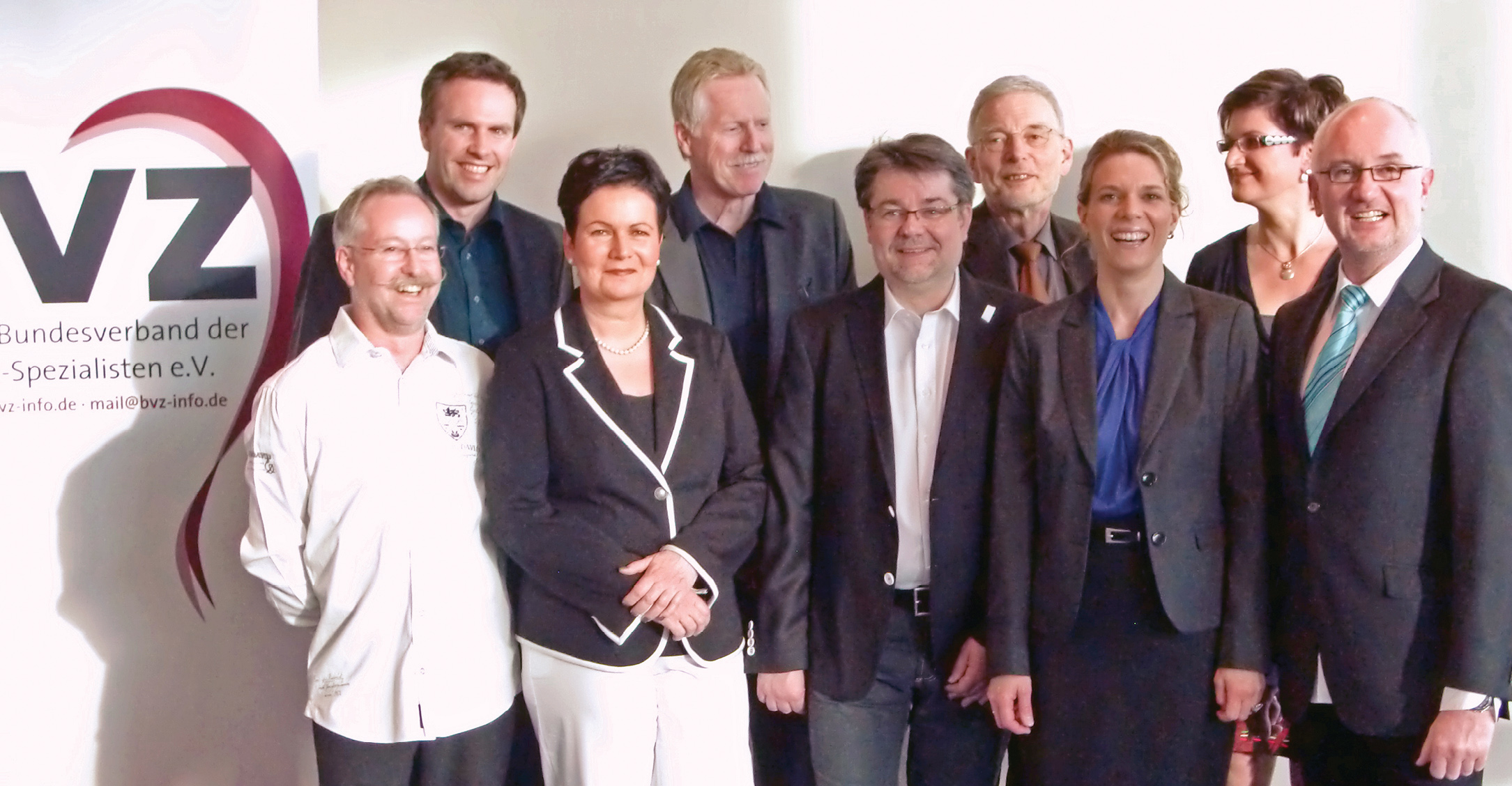 BVZ Vorstand 2014: v.l.n.r.: Francis Dietsch, Harald Heinz, Petra Dehler, Sigi Geisler, Harald Luy, BVZ Vorstand 2014: v.l.n.r.: Francis Dietsch, Harald Heinz, Petra Dehler, Sigi Geisler, Harald Luy,