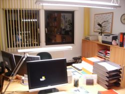 Büro am Abend