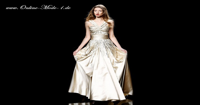 Copyright: Online Mode Nr. 1 goldenes Abendkleid Copyright: Online Mode Nr. 1 goldenes Abendkleid