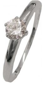 Gewinn: 585er Weißgoldring mit echtem Brillanten (0,22 carat)